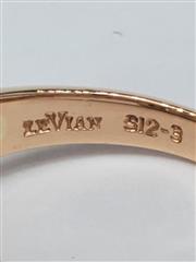 Le Vian 14K Solid Rose Gold Cushion Cut Amethyst Diamond Sapphire Ring Size 7